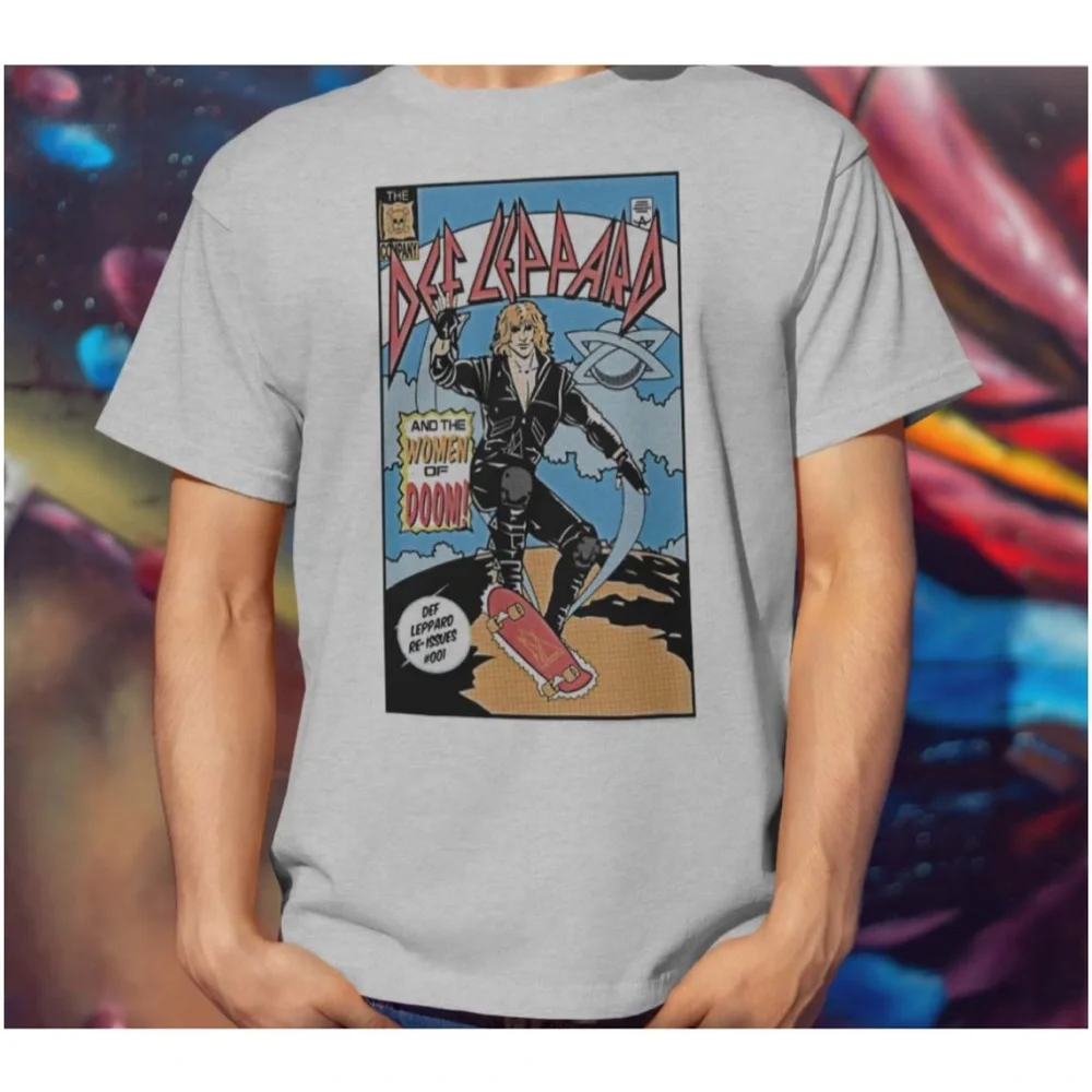 🆕 NWOT Def Leppard | Women Of Doom Retro Comic Band Tee | Unisex